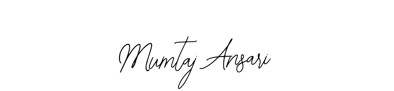 How to make Mumtaj Ansari name signature. Use Bearetta-2O07w style for creating short signs online. This is the latest handwritten sign. Mumtaj Ansari signature style 12 images and pictures png