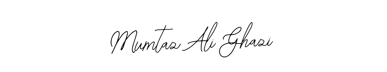 How to make Mumtaz Ali Ghazi name signature. Use Bearetta-2O07w style for creating short signs online. This is the latest handwritten sign. Mumtaz Ali Ghazi signature style 12 images and pictures png