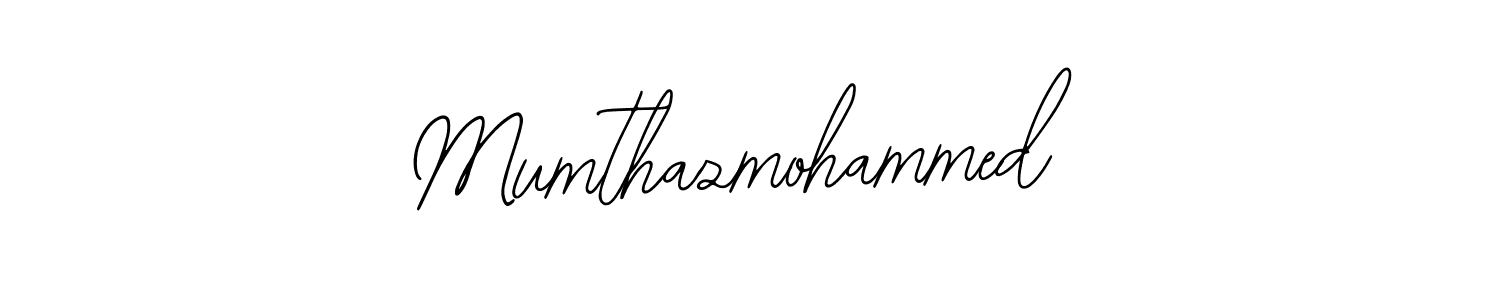 How to make Mumthazmohammed name signature. Use Bearetta-2O07w style for creating short signs online. This is the latest handwritten sign. Mumthazmohammed signature style 12 images and pictures png