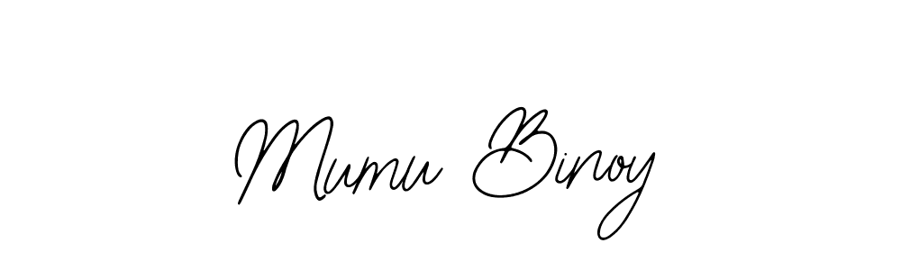 if you are searching for the best signature style for your name Mumu Binoy. so please give up your signature search. here we have designed multiple signature styles  using Bearetta-2O07w. Mumu Binoy signature style 12 images and pictures png
