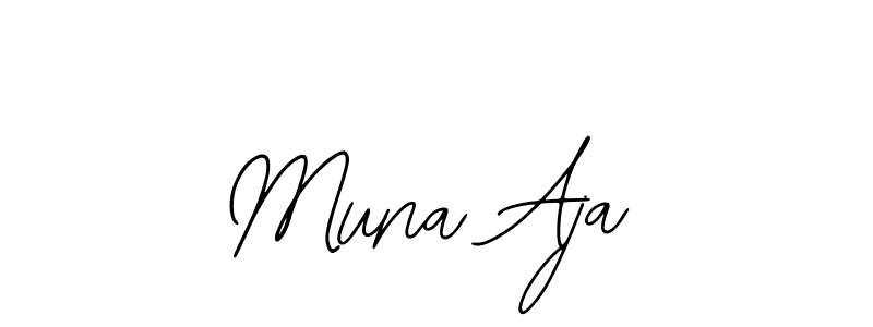 How to make Muna Aja signature? Bearetta-2O07w is a professional autograph style. Create handwritten signature for Muna Aja name. Muna Aja signature style 12 images and pictures png