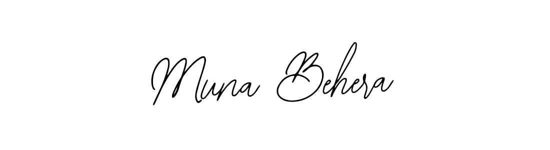 The best way (Bearetta-2O07w) to make a short signature is to pick only two or three words in your name. The name Muna Behera include a total of six letters. For converting this name. Muna Behera signature style 12 images and pictures png