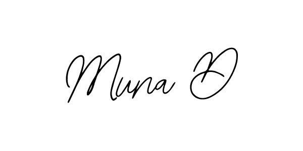 Similarly Bearetta-2O07w is the best handwritten signature design. Signature creator online .You can use it as an online autograph creator for name Muna D. Muna D signature style 12 images and pictures png