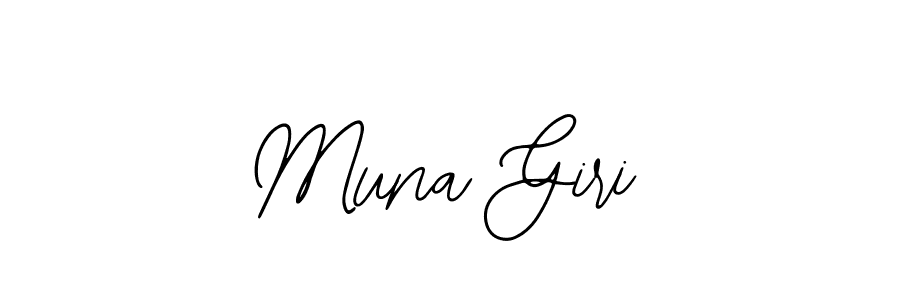 Also we have Muna Giri name is the best signature style. Create professional handwritten signature collection using Bearetta-2O07w autograph style. Muna Giri signature style 12 images and pictures png