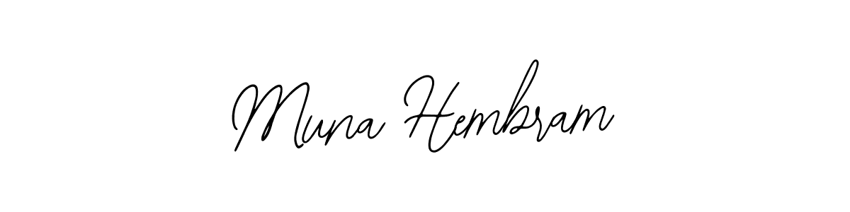 Make a short Muna Hembram signature style. Manage your documents anywhere anytime using Bearetta-2O07w. Create and add eSignatures, submit forms, share and send files easily. Muna Hembram signature style 12 images and pictures png