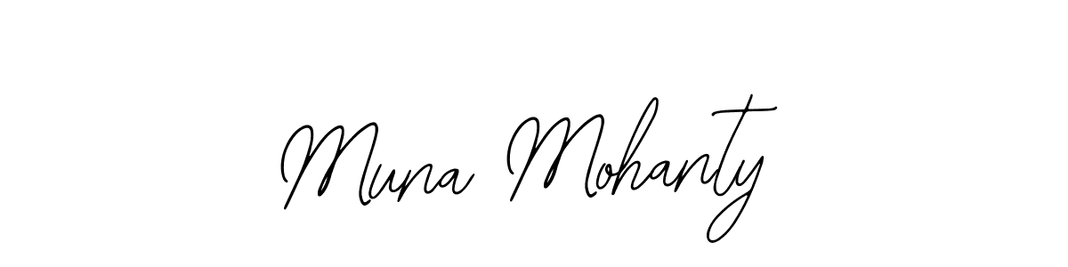 Bearetta-2O07w is a professional signature style that is perfect for those who want to add a touch of class to their signature. It is also a great choice for those who want to make their signature more unique. Get Muna Mohanty name to fancy signature for free. Muna Mohanty signature style 12 images and pictures png