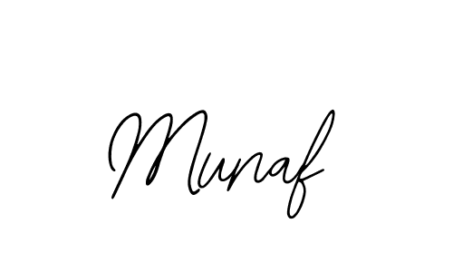 Use a signature maker to create a handwritten signature online. With this signature software, you can design (Bearetta-2O07w) your own signature for name Munaf. Munaf signature style 12 images and pictures png