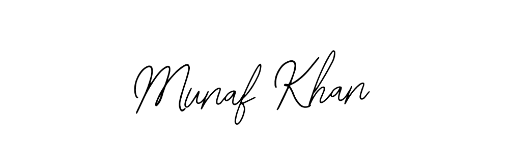 It looks lik you need a new signature style for name Munaf Khan. Design unique handwritten (Bearetta-2O07w) signature with our free signature maker in just a few clicks. Munaf Khan signature style 12 images and pictures png