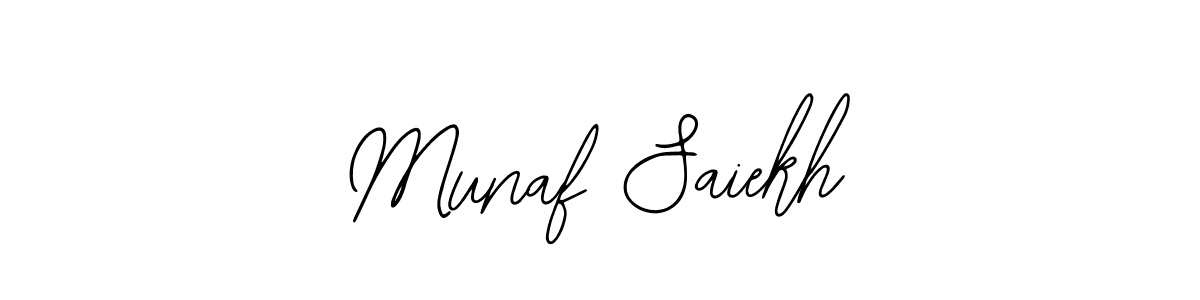 Also You can easily find your signature by using the search form. We will create Munaf Saiekh name handwritten signature images for you free of cost using Bearetta-2O07w sign style. Munaf Saiekh signature style 12 images and pictures png