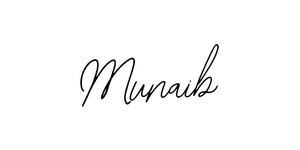 Use a signature maker to create a handwritten signature online. With this signature software, you can design (Bearetta-2O07w) your own signature for name Munaib. Munaib signature style 12 images and pictures png