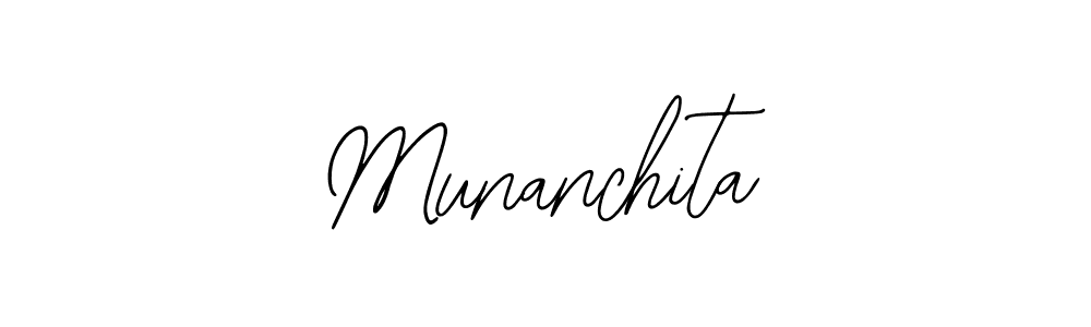 The best way (Bearetta-2O07w) to make a short signature is to pick only two or three words in your name. The name Munanchita include a total of six letters. For converting this name. Munanchita signature style 12 images and pictures png