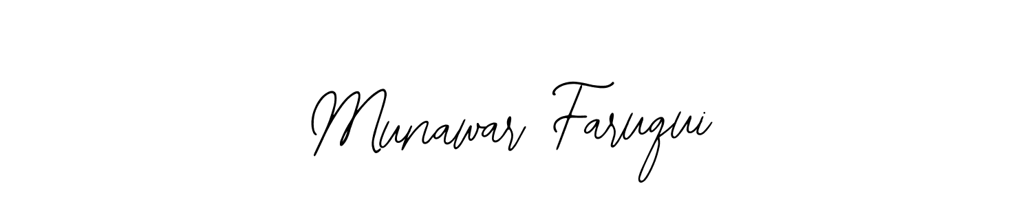 Use a signature maker to create a handwritten signature online. With this signature software, you can design (Bearetta-2O07w) your own signature for name Munawar Faruqui. Munawar Faruqui signature style 12 images and pictures png