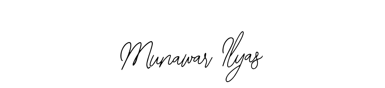 Similarly Bearetta-2O07w is the best handwritten signature design. Signature creator online .You can use it as an online autograph creator for name Munawar Ilyas. Munawar Ilyas signature style 12 images and pictures png