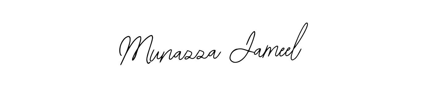 Use a signature maker to create a handwritten signature online. With this signature software, you can design (Bearetta-2O07w) your own signature for name Munazza Jameel. Munazza Jameel signature style 12 images and pictures png