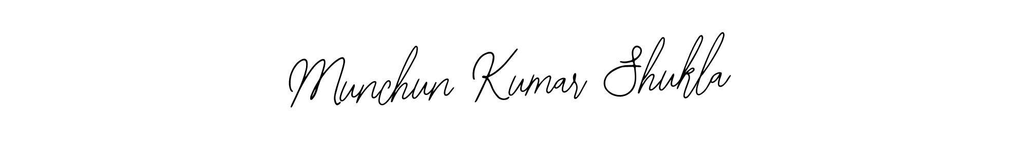 You should practise on your own different ways (Bearetta-2O07w) to write your name (Munchun Kumar Shukla) in signature. don't let someone else do it for you. Munchun Kumar Shukla signature style 12 images and pictures png