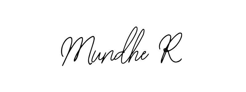 Make a short Mundhe R signature style. Manage your documents anywhere anytime using Bearetta-2O07w. Create and add eSignatures, submit forms, share and send files easily. Mundhe R signature style 12 images and pictures png