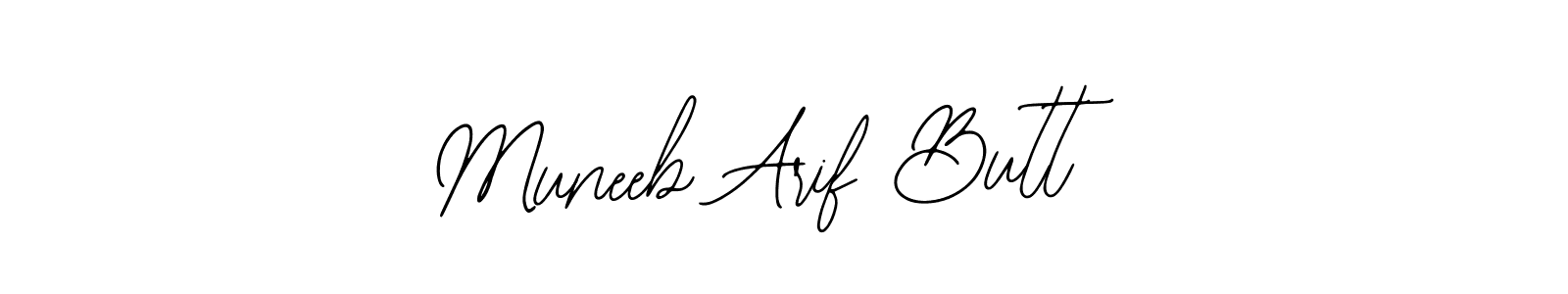 Muneeb Arif Butt stylish signature style. Best Handwritten Sign (Bearetta-2O07w) for my name. Handwritten Signature Collection Ideas for my name Muneeb Arif Butt. Muneeb Arif Butt signature style 12 images and pictures png