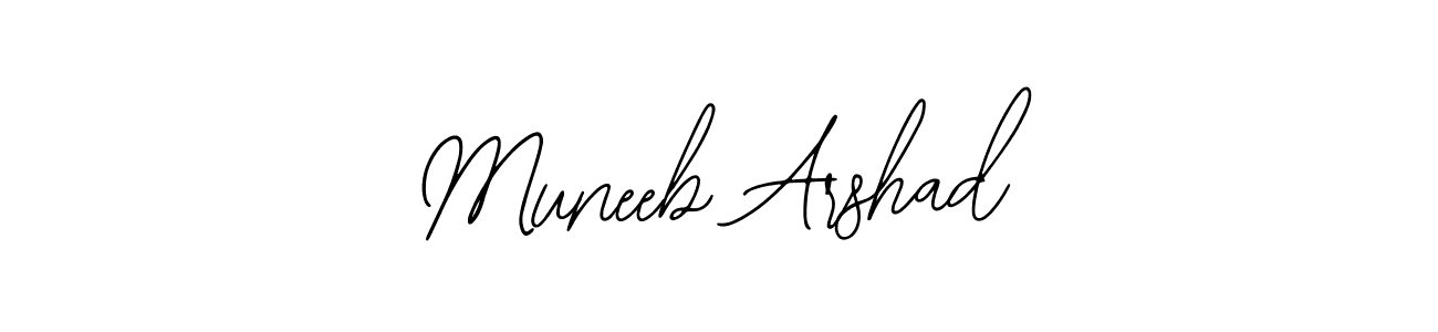 Also we have Muneeb Arshad name is the best signature style. Create professional handwritten signature collection using Bearetta-2O07w autograph style. Muneeb Arshad signature style 12 images and pictures png