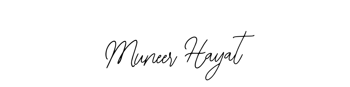 Create a beautiful signature design for name Muneer Hayat. With this signature (Bearetta-2O07w) fonts, you can make a handwritten signature for free. Muneer Hayat signature style 12 images and pictures png