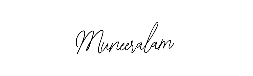 Use a signature maker to create a handwritten signature online. With this signature software, you can design (Bearetta-2O07w) your own signature for name Muneeralam. Muneeralam signature style 12 images and pictures png