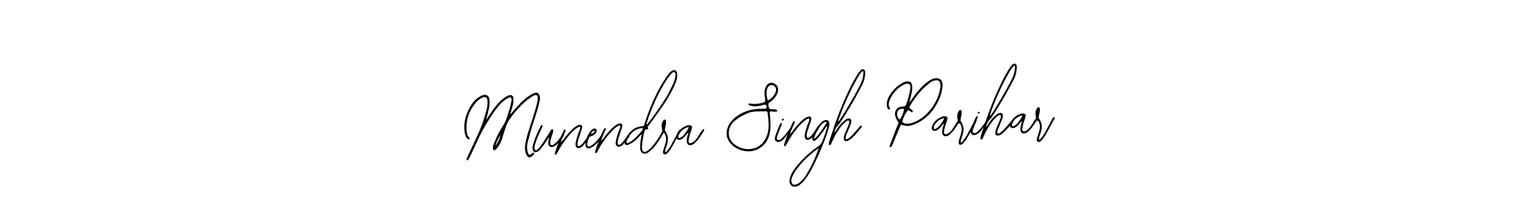 Use a signature maker to create a handwritten signature online. With this signature software, you can design (Bearetta-2O07w) your own signature for name Munendra Singh Parihar. Munendra Singh Parihar signature style 12 images and pictures png
