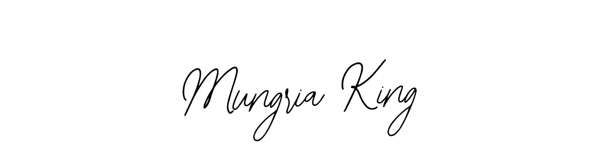 Make a beautiful signature design for name Mungria King. With this signature (Bearetta-2O07w) style, you can create a handwritten signature for free. Mungria King signature style 12 images and pictures png