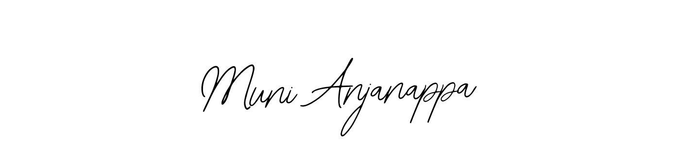 Similarly Bearetta-2O07w is the best handwritten signature design. Signature creator online .You can use it as an online autograph creator for name Muni Anjanappa. Muni Anjanappa signature style 12 images and pictures png