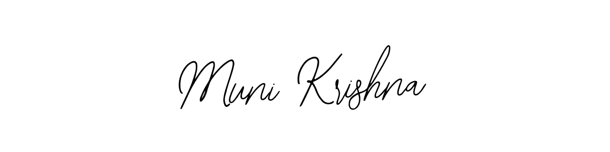 Bearetta-2O07w is a professional signature style that is perfect for those who want to add a touch of class to their signature. It is also a great choice for those who want to make their signature more unique. Get Muni Krishna name to fancy signature for free. Muni Krishna signature style 12 images and pictures png