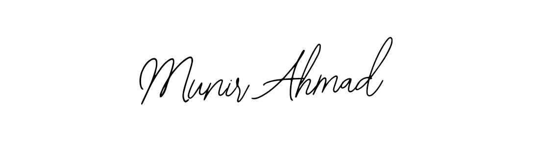 How to make Munir Ahmad name signature. Use Bearetta-2O07w style for creating short signs online. This is the latest handwritten sign. Munir Ahmad signature style 12 images and pictures png