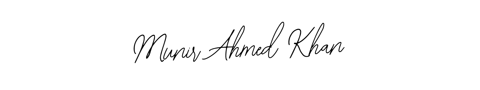 Munir Ahmed Khan stylish signature style. Best Handwritten Sign (Bearetta-2O07w) for my name. Handwritten Signature Collection Ideas for my name Munir Ahmed Khan. Munir Ahmed Khan signature style 12 images and pictures png