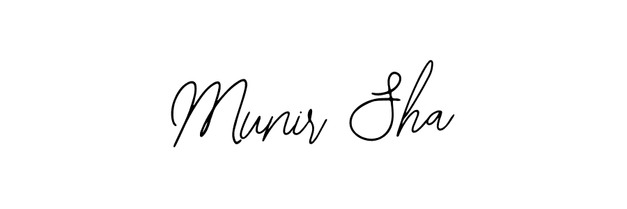 How to make Munir Sha signature? Bearetta-2O07w is a professional autograph style. Create handwritten signature for Munir Sha name. Munir Sha signature style 12 images and pictures png