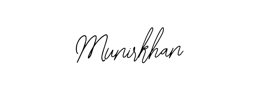 if you are searching for the best signature style for your name Munirkhan. so please give up your signature search. here we have designed multiple signature styles  using Bearetta-2O07w. Munirkhan signature style 12 images and pictures png