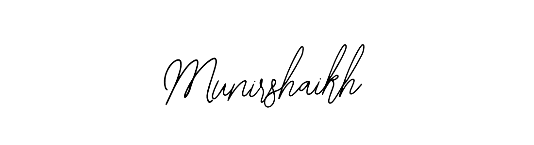 Also we have Munirshaikh name is the best signature style. Create professional handwritten signature collection using Bearetta-2O07w autograph style. Munirshaikh signature style 12 images and pictures png