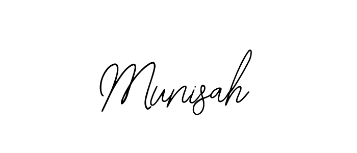 You should practise on your own different ways (Bearetta-2O07w) to write your name (Munisah) in signature. don't let someone else do it for you. Munisah signature style 12 images and pictures png