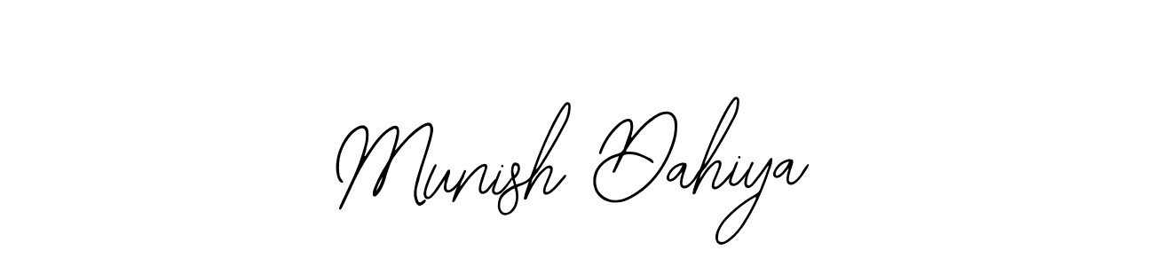 Create a beautiful signature design for name Munish Dahiya. With this signature (Bearetta-2O07w) fonts, you can make a handwritten signature for free. Munish Dahiya signature style 12 images and pictures png