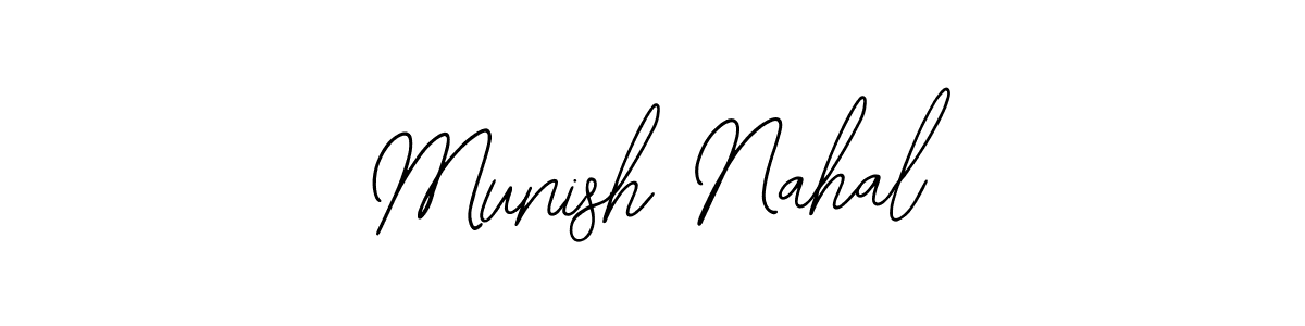 How to Draw Munish Nahal signature style? Bearetta-2O07w is a latest design signature styles for name Munish Nahal. Munish Nahal signature style 12 images and pictures png