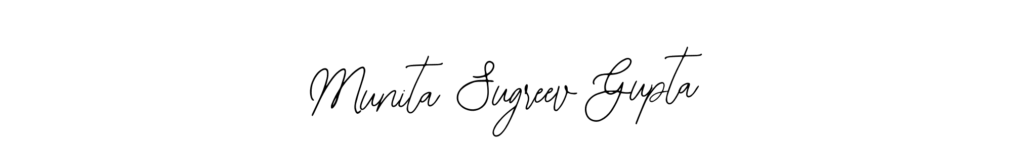 How to Draw Munita Sugreev Gupta signature style? Bearetta-2O07w is a latest design signature styles for name Munita Sugreev Gupta. Munita Sugreev Gupta signature style 12 images and pictures png