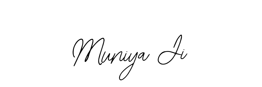 How to make Muniya Ji name signature. Use Bearetta-2O07w style for creating short signs online. This is the latest handwritten sign. Muniya Ji signature style 12 images and pictures png
