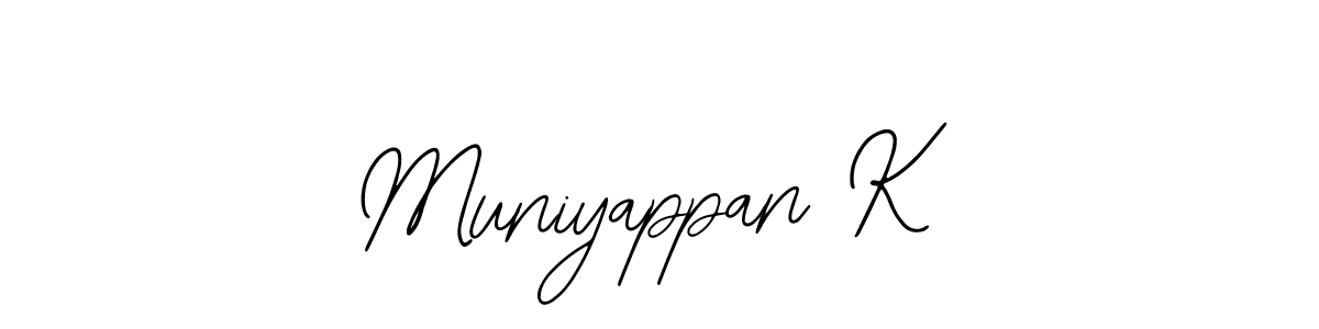 This is the best signature style for the Muniyappan K name. Also you like these signature font (Bearetta-2O07w). Mix name signature. Muniyappan K signature style 12 images and pictures png