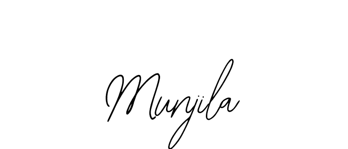 Create a beautiful signature design for name Munjila. With this signature (Bearetta-2O07w) fonts, you can make a handwritten signature for free. Munjila signature style 12 images and pictures png