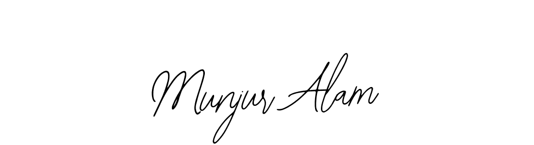 if you are searching for the best signature style for your name Munjur Alam. so please give up your signature search. here we have designed multiple signature styles  using Bearetta-2O07w. Munjur Alam signature style 12 images and pictures png