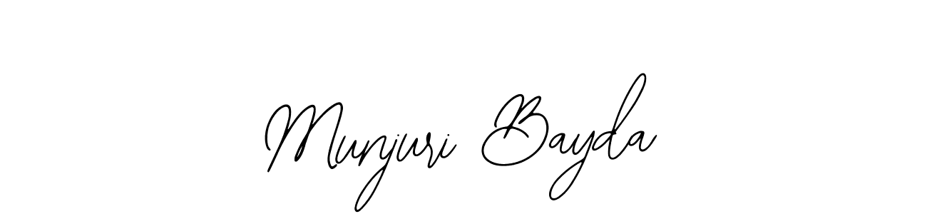 You can use this online signature creator to create a handwritten signature for the name Munjuri Bayda. This is the best online autograph maker. Munjuri Bayda signature style 12 images and pictures png