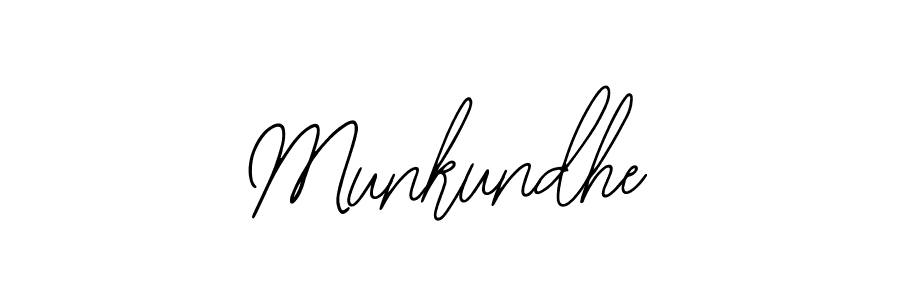 How to make Munkundhe signature? Bearetta-2O07w is a professional autograph style. Create handwritten signature for Munkundhe name. Munkundhe signature style 12 images and pictures png