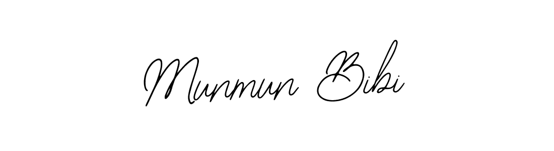 The best way (Bearetta-2O07w) to make a short signature is to pick only two or three words in your name. The name Munmun Bibi include a total of six letters. For converting this name. Munmun Bibi signature style 12 images and pictures png