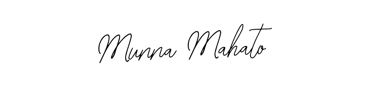 The best way (Bearetta-2O07w) to make a short signature is to pick only two or three words in your name. The name Munna Mahato include a total of six letters. For converting this name. Munna Mahato signature style 12 images and pictures png