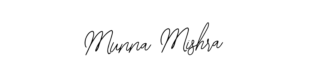 Bearetta-2O07w is a professional signature style that is perfect for those who want to add a touch of class to their signature. It is also a great choice for those who want to make their signature more unique. Get Munna Mishra name to fancy signature for free. Munna Mishra signature style 12 images and pictures png