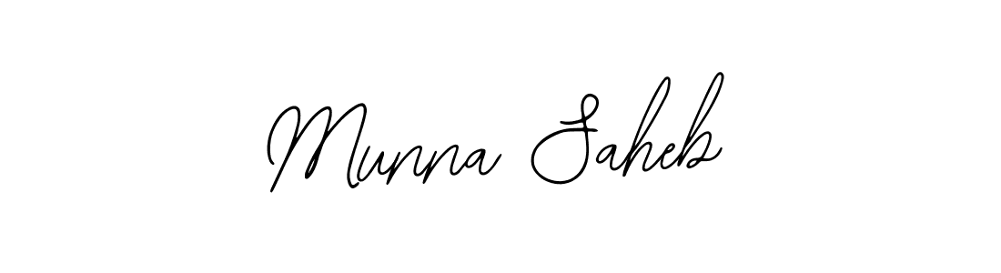 You should practise on your own different ways (Bearetta-2O07w) to write your name (Munna Saheb) in signature. don't let someone else do it for you. Munna Saheb signature style 12 images and pictures png