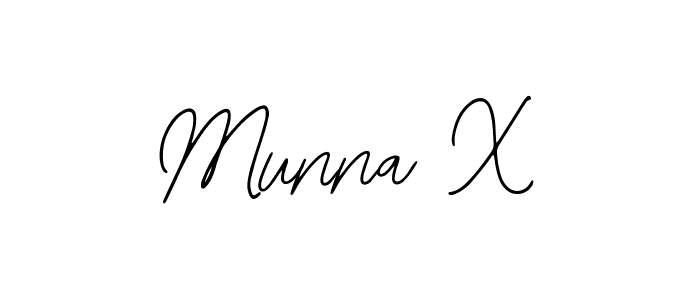 How to make Munna X signature? Bearetta-2O07w is a professional autograph style. Create handwritten signature for Munna X name. Munna X signature style 12 images and pictures png