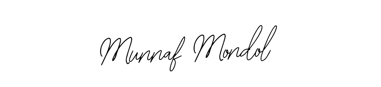 Use a signature maker to create a handwritten signature online. With this signature software, you can design (Bearetta-2O07w) your own signature for name Munnaf Mondol. Munnaf Mondol signature style 12 images and pictures png