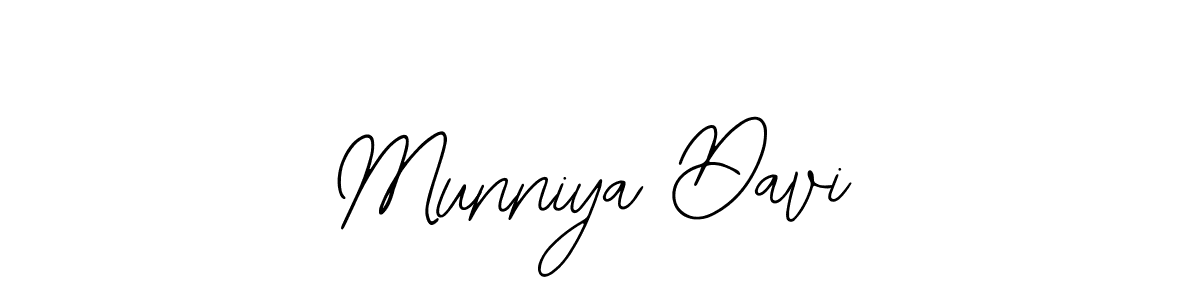 Bearetta-2O07w is a professional signature style that is perfect for those who want to add a touch of class to their signature. It is also a great choice for those who want to make their signature more unique. Get Munniya Davi name to fancy signature for free. Munniya Davi signature style 12 images and pictures png